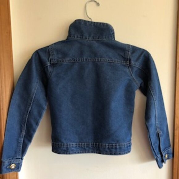 ONE STEP UP Crystal Gold Button Denim Jean Jacket Size 7/8 - Picture 6 of 15